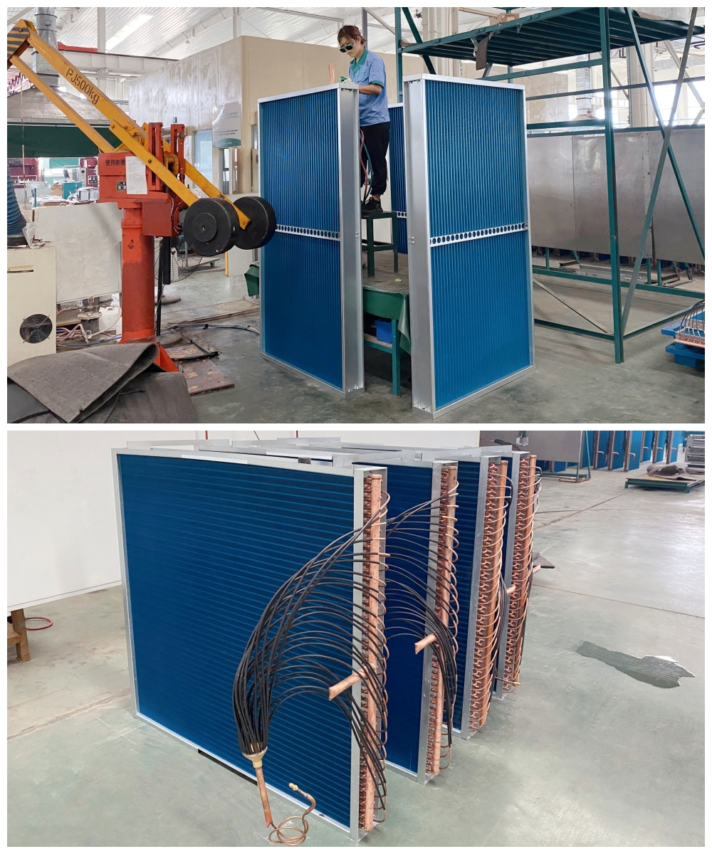 Figure 6 Shell and tube condenser evaporator production line Рисунок 6 Производственная линия конденсатора с конденсатором для оболочки и трубки